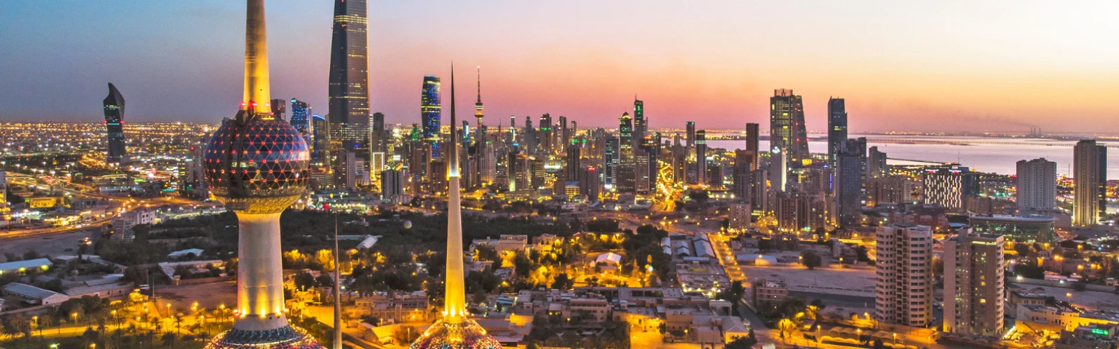 A Morning at Kuwait Towers