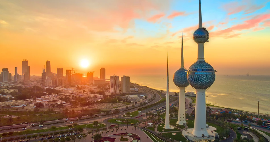 A Morning at Kuwait Towers